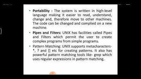 CS 303 UNIT-1.2 Features of UNIX Operating System By Baldev Ram Mali