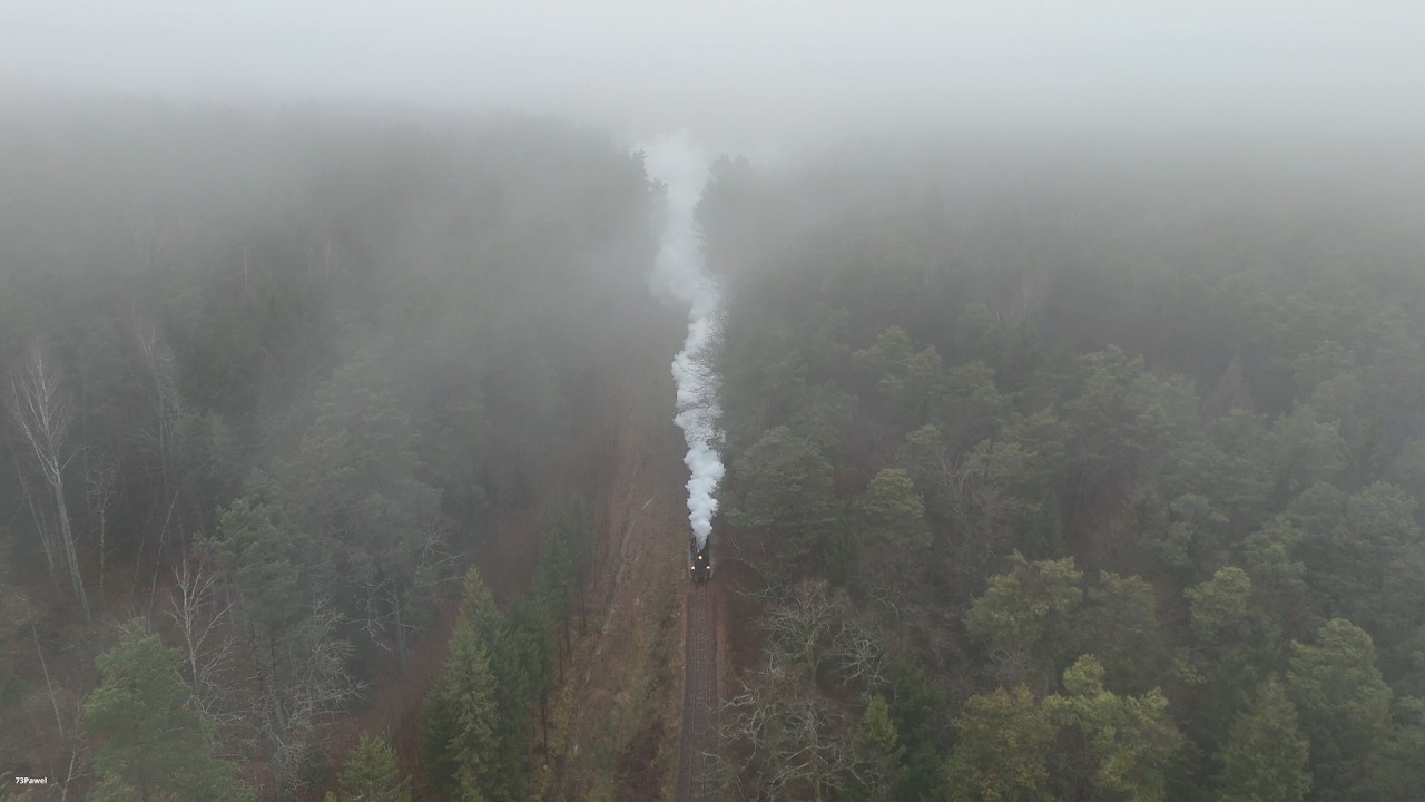 Zimowy klimat na szlaku wąskotorowym. Px48-3901 „Zośka”