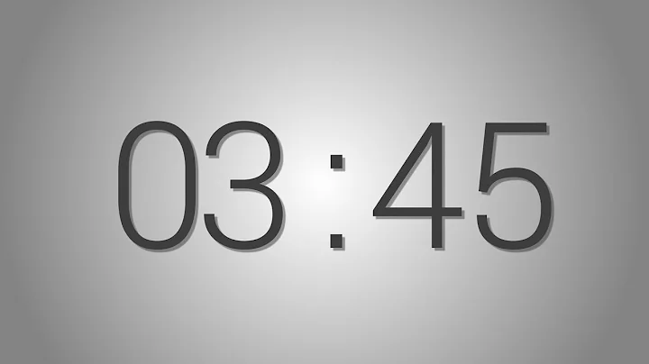 3 Minutes 45 seconds countdown Timer - Beep at the end | Simple Timer (three min forty-five sec)