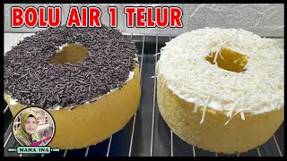 Water cake recipe, just 1 egg, economical, soft, fluffy, doesn't deflate, doesn't have to be comp...