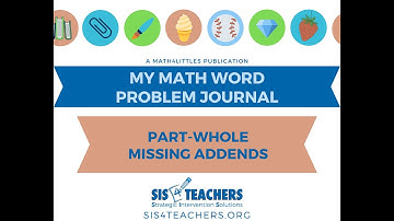 1st Grade Problem-Solving: Part-Whole Missing Addend