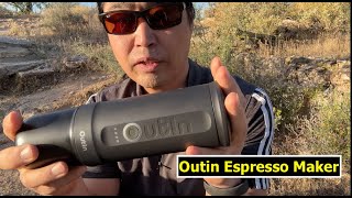 Outdoor coffee with Outin Espresso Maker