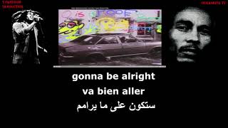 Bob Marley 3 Little Birds Lyrics Eng/Fr/و ترجمة عربية