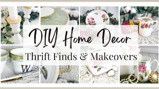 THRIFT HAUL with VINTAGE FINDS & Upcycled Home Decor Ideas