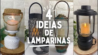 4 ideias de lamparinas usando potes de vidro!