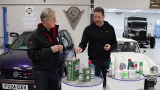 Paul Cowland and David from Castrol Classic Oils explain using the right coolant, oil & grease