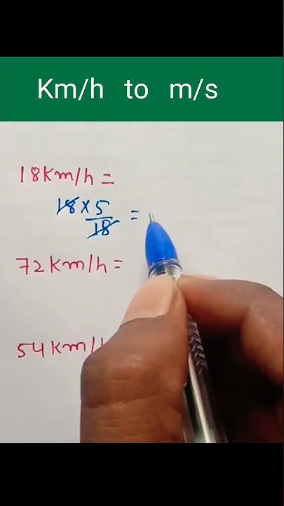 Convert km/h to m/s || #shorts - YouTube