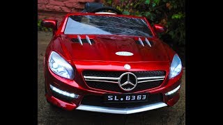 видео Детский электромобиль Mercedes-Benz SL65 на резиновых колесах