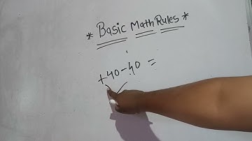 Basic Math rule 