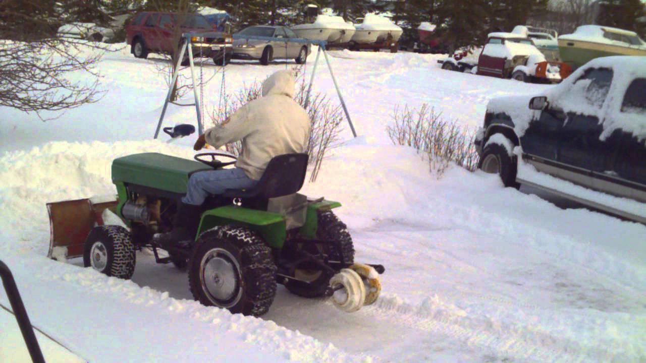 1970 Ariens Lawn Tractor Hydro Plowing Snow YouTube