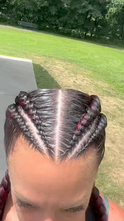 Braided a masterpiece under the sun 🌞✨#gabby101 #braids #dutchbraids