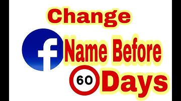 How to change facebook name Before 60 days Easily Step by Step