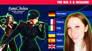LET&#39;S REACT THE BIG 5 &amp; UKRAINE OF EUROVISION 2023 REHEARSALS  (4 MAY)