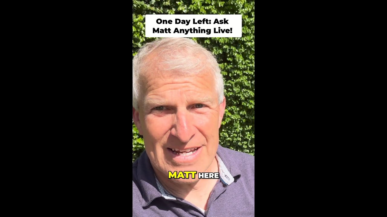 Ask Matt Anything: TOMORROW Live on YouTube and LinkedIn Ask Matt Anything: TOMORROW Live on YouTube and LinkedIn