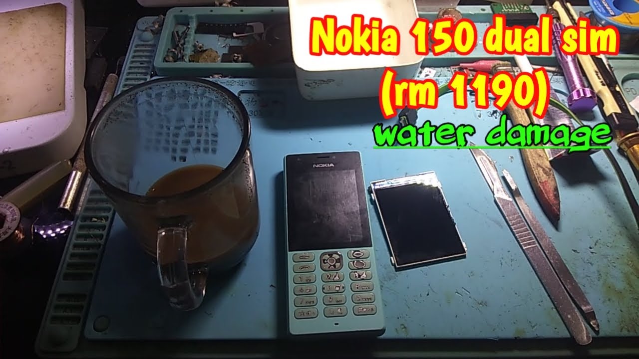 Servis Nokia 150 Dual Sim (water damage) sambil ngopi ☕
