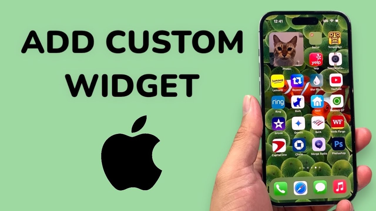 How To Add Custom Widget On iPhone - YouTube