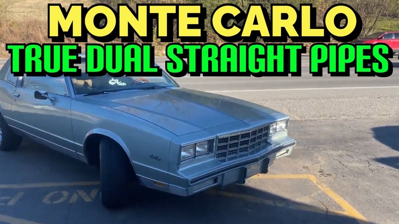 1981 Chevy Monte Carlo TRUE DUAL EXHAUST w/ STRAIGHT PIPES! YouTube