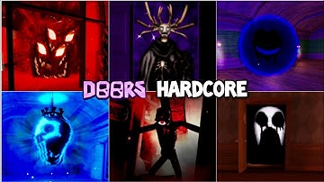 DOORS Hardcore Encounter All New Enemies & Jumpscares