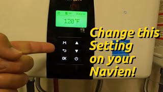 One Setting Every Navien Tankless Water Heater Owner Should Change