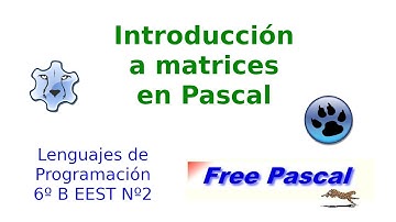 Introdución a matrices en pascal