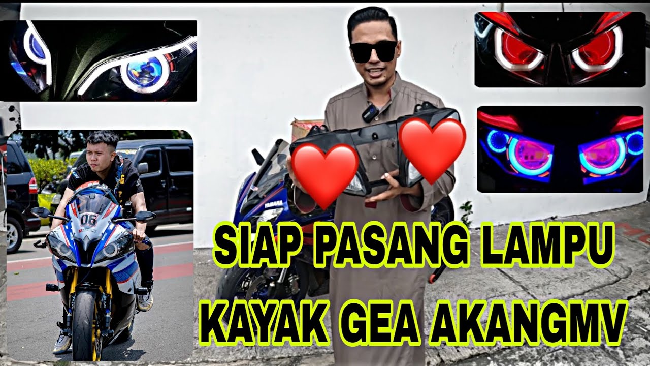 CIMON AKAN PASANG LAMPU KAYAK GEA R6 