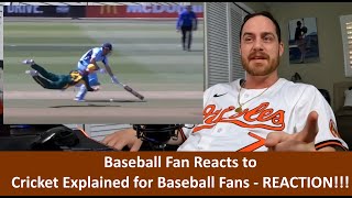 American Baseball Fan Reacts to Cricket Explained for Baseball Fans REACTION