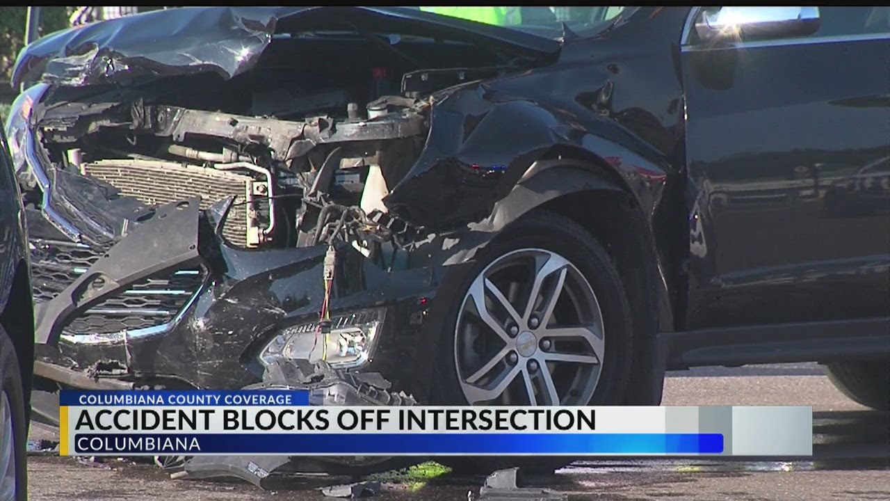 Columbiana intersection blocked off as police clean up after two-car crash