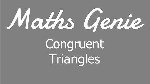Congruent Triangles