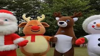 New 2029 Inflatable Santa Claus Snowman Deer Mascot Costume Adult Fancy Dress Christmas Party