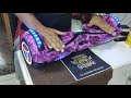 Hoverboard 6.5 roxo ligado