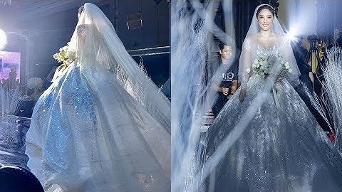 Tung clip bước vào lễ đường lung linh Bảo Thy xúc động“Đời con gái chỉ một lần được xinh đẹp thế này