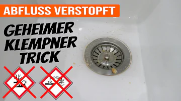 Was kann man tun wenn der Abfluss verstopft ist?