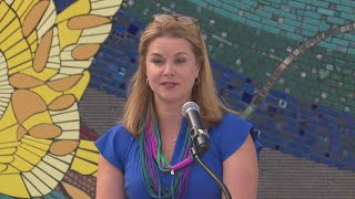 Jacksonville first lady Molly Curry unveils art installation inspired by human trafficking survivors