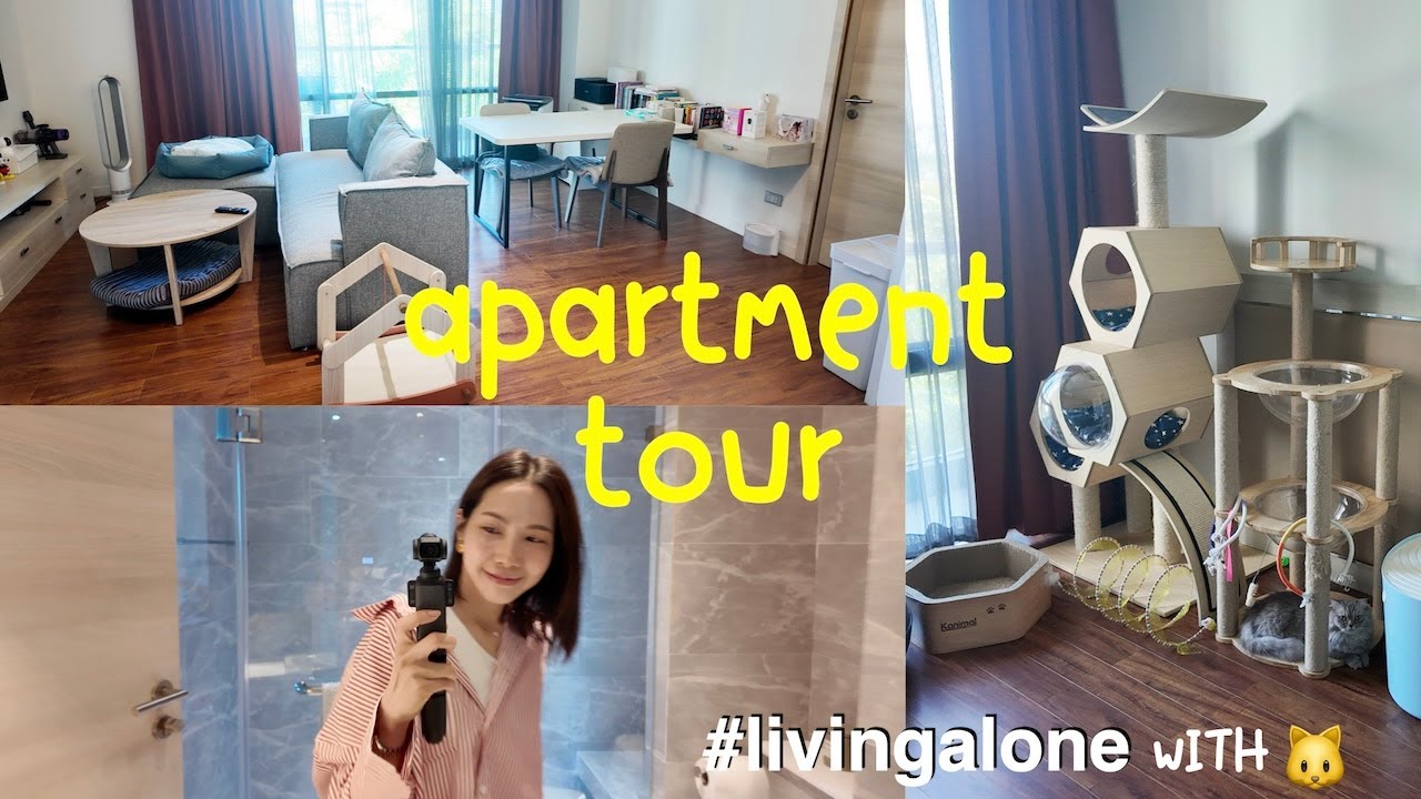 【Bangkok Apartment Tour🏡】2 bed 2 bath with 3 cats 🐱🫶🏻