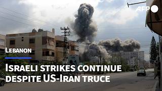 Moment Israeli strike hits building near Lebanon's Tyre | AFP