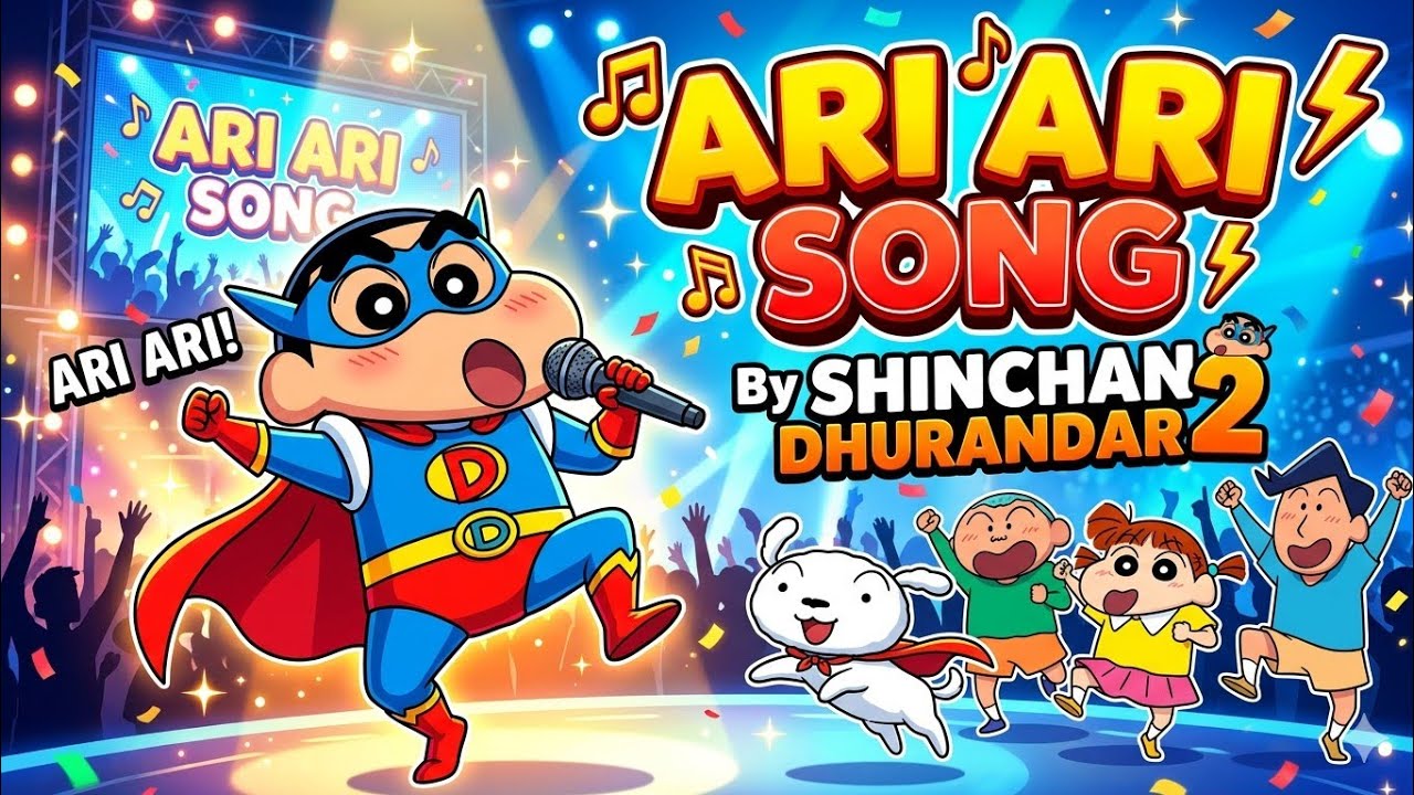 Ari Ari Song By shinchan version 😘 || Dhurandar 2 x Shinchan ...