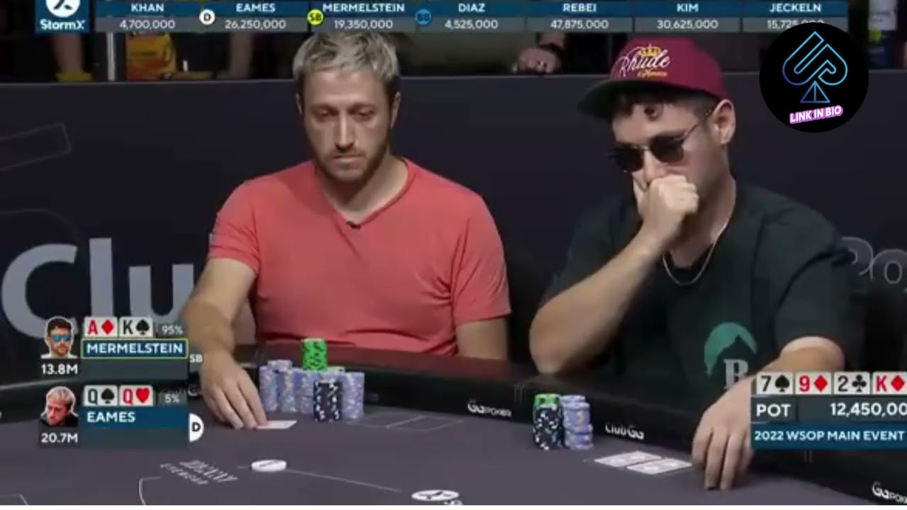 "High-Stakes Moment in the 2022 WSOP Main Event: Queens vs. Ace-King!"