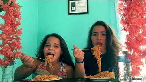 The spicy noodle challenge         (Gone wrong