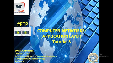 Computer Networks Application Layer Tutorial-  3 || Dr. M.A. Jayaram