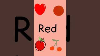 Red spelling | Red color | kids | learn Red color