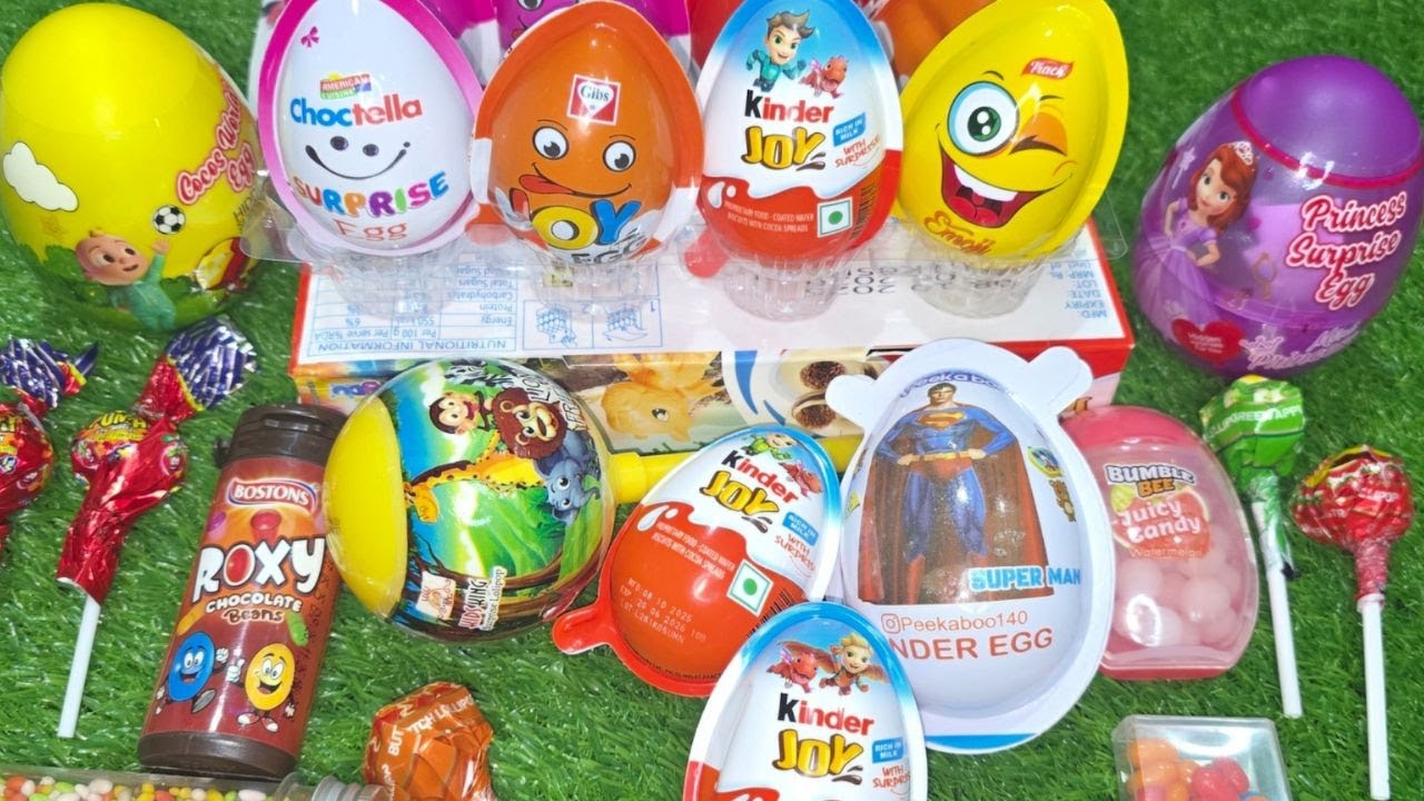 Satisfying ASMR Video Unboxing Big Kinder Egg|| Kinder Joy Unboxing ||A Lot of Kinder Joy 