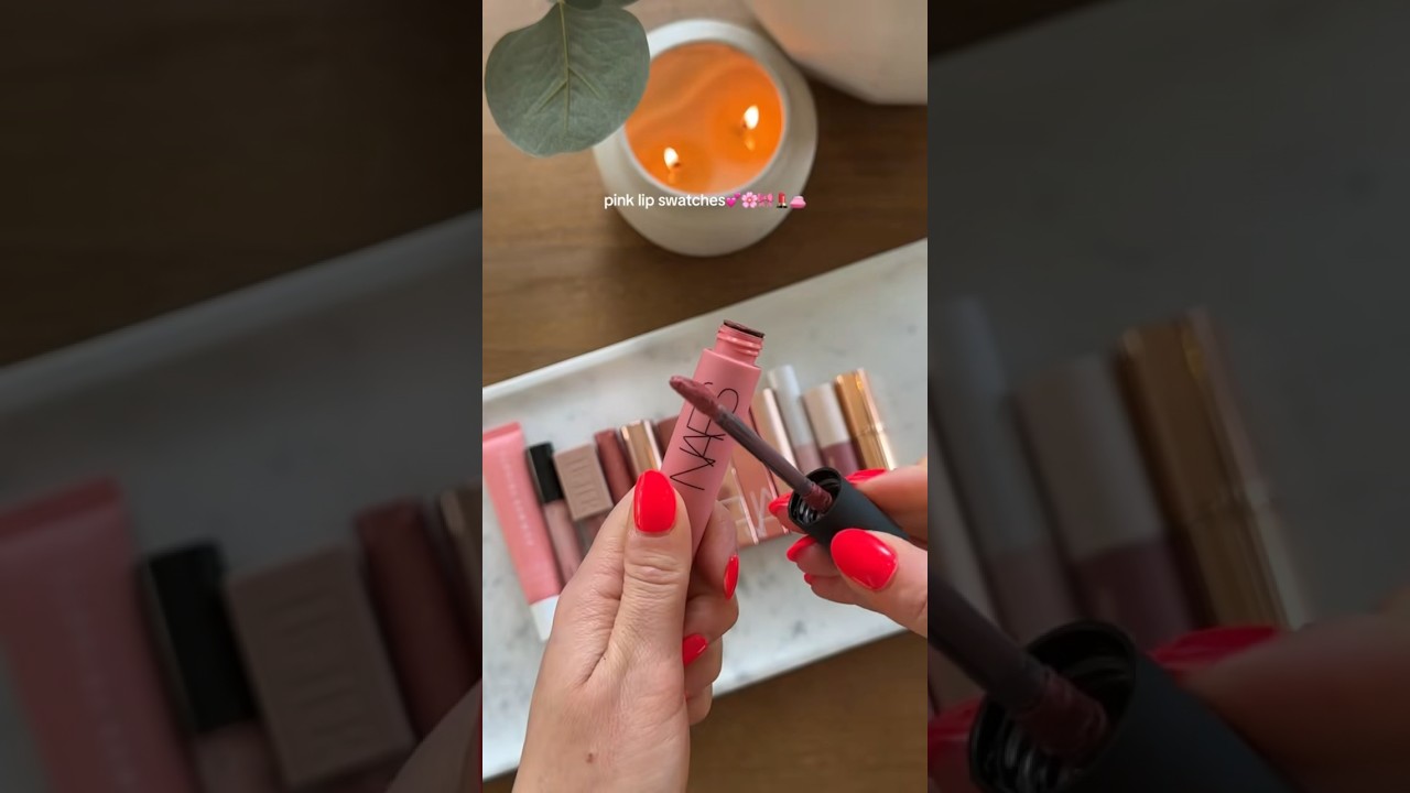 Pink lip swatches🩷