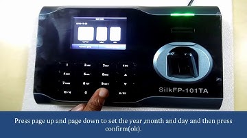 Date time option in SilkFP101TA Device