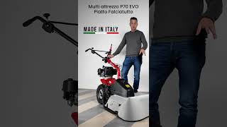 Multi Attrezzo P70 EVO di EUROSYSTEMS Piatto Falciatutto su www.gardenitaliastore.it Made in Italy