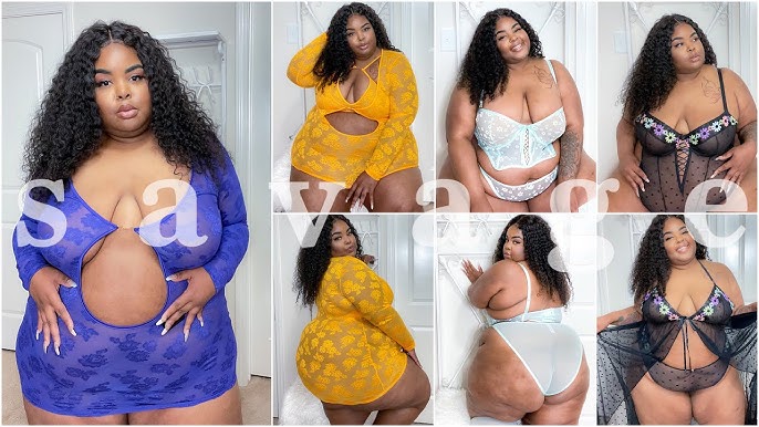 Midnight Special  Mostly Black Plus Size Lingerie Try-On Haul 