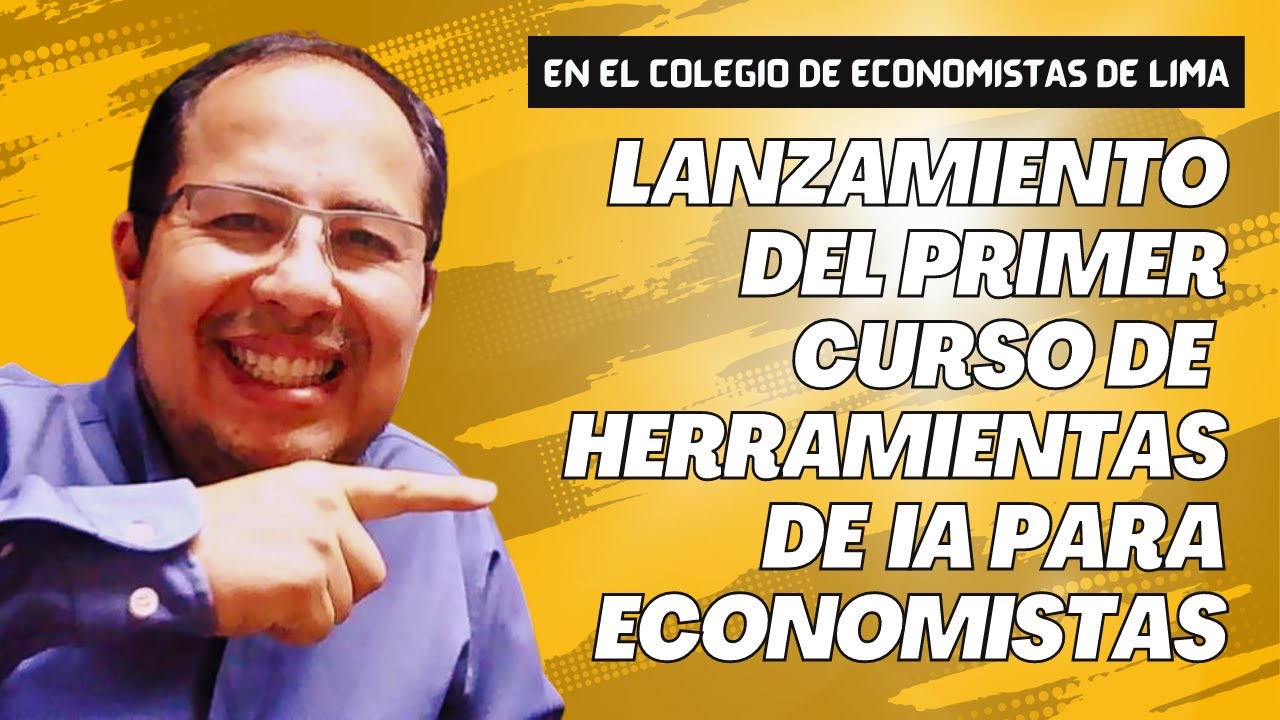 EXPOSICIÓN del Sr. IA sobre el 📝primer curso taller de herramientas de IA🤖 para economistas📈