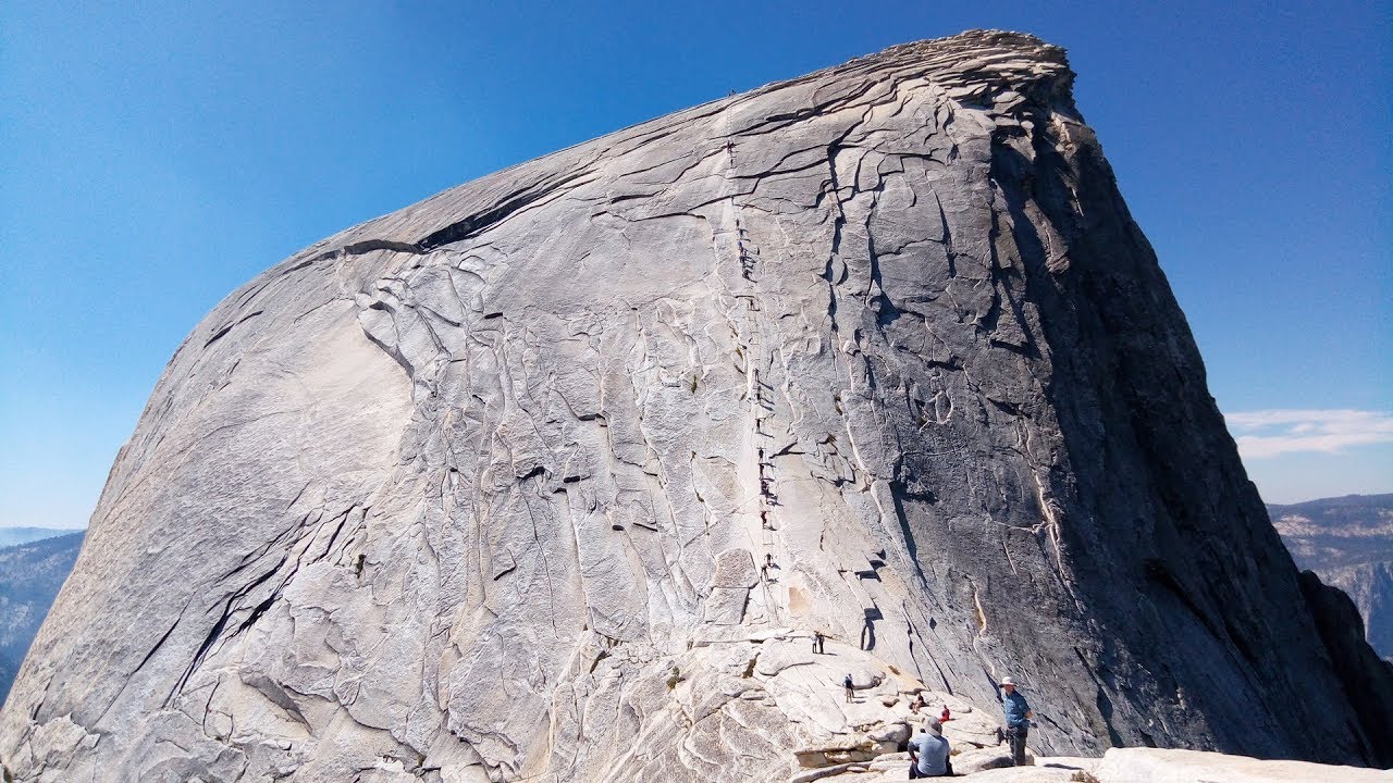 リアル登山動画 ヨセミテ ハーフドーム 大岩壁の頂上 カリフォルニア アメリカ Youtube