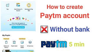 how To Create Paytm Account Without Bank Account Tamil || Just 5 Minute || Money Earning Tamizha