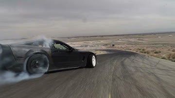 Drifting C5 at Willow Springs Drift Week 7