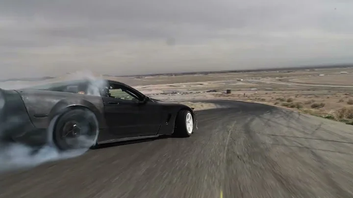 Drifting C5 at Willow Springs Drift Week 7